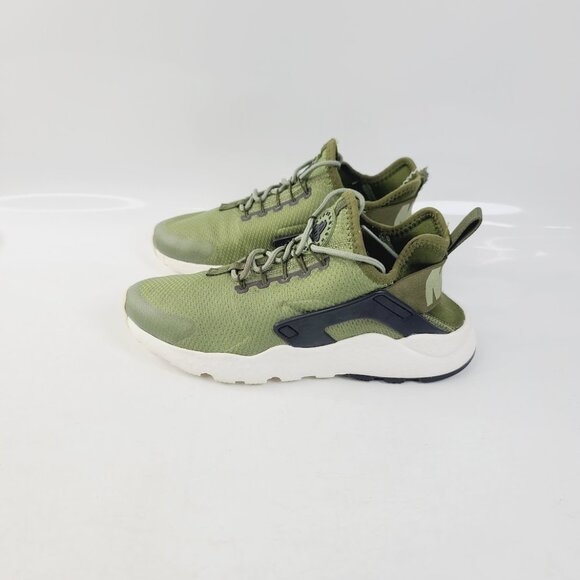 Nike Women's Olive Green Black Air Huarache Run Ultra Athletic Sneakers Size 7 - Picture 2 of 4